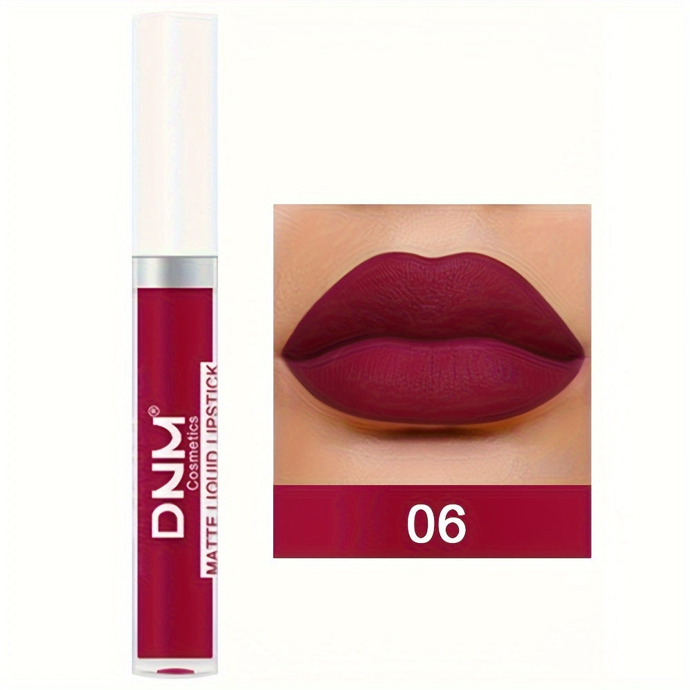Brillo de labios mate a prueba de agua de larga duración para mujer con múltiples colores
