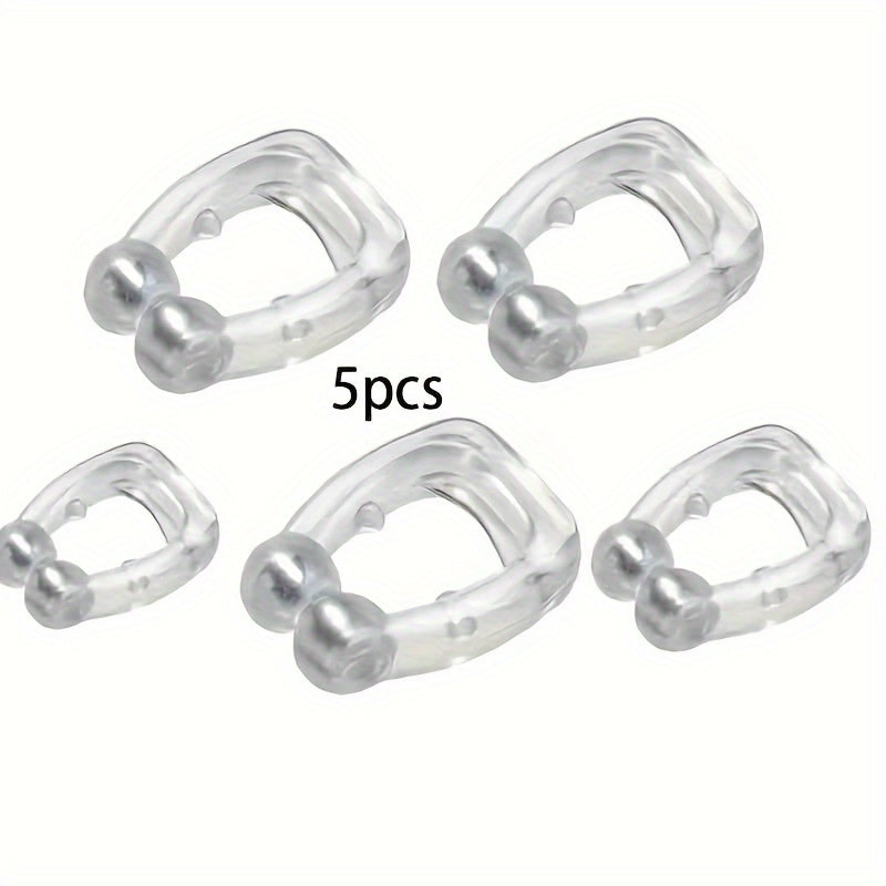 Set of 5 Anti-Snoring Nose Clips Magnetic Attraction Comfortable for Men and Women