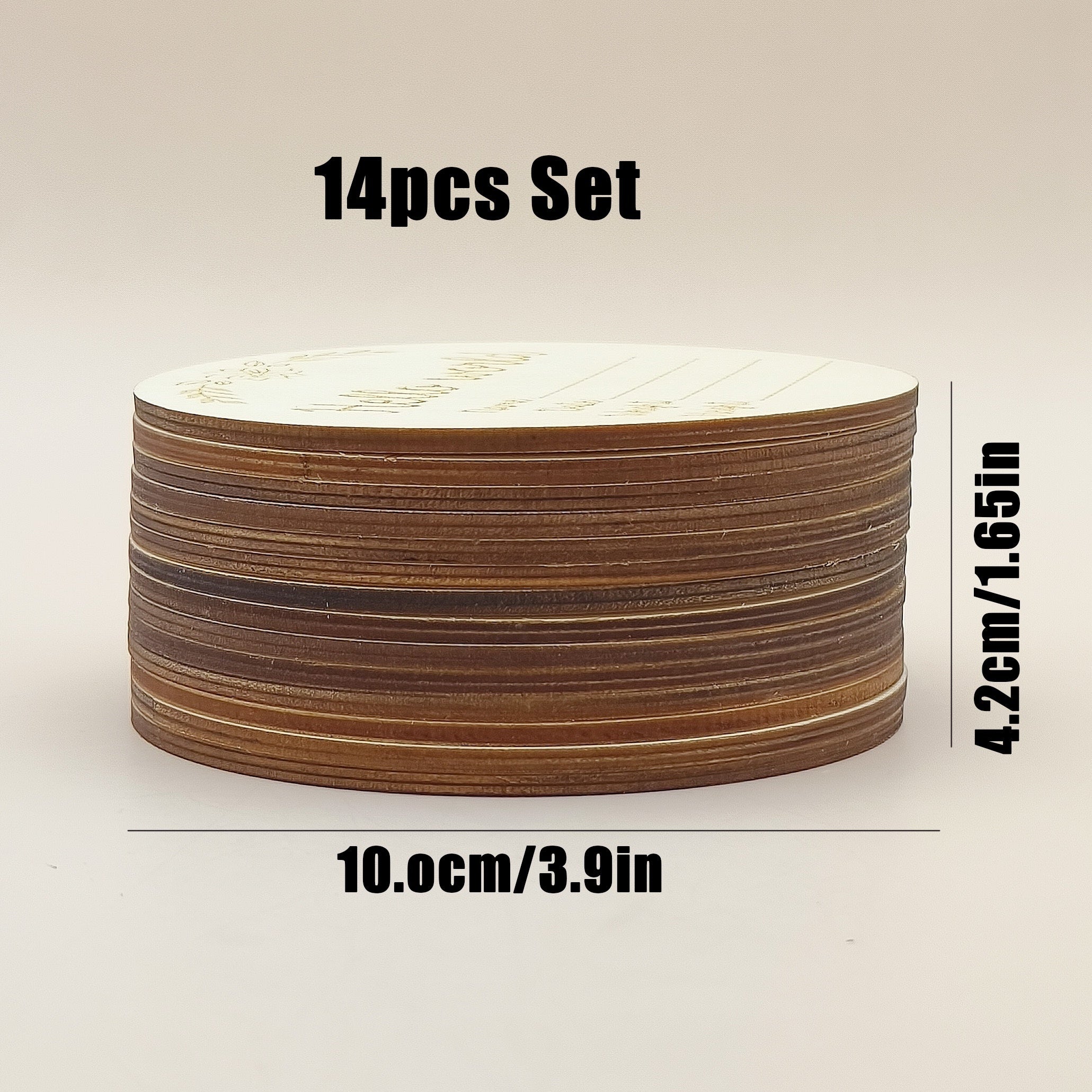 Набор из 14 деревянных памятных знаков для первого года малыша и объявлений о рождении