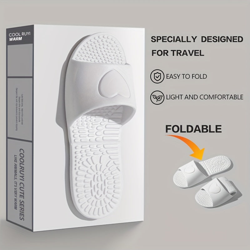 Portable Folding Slippers for Travel and Business Non-Slip Soft EVA