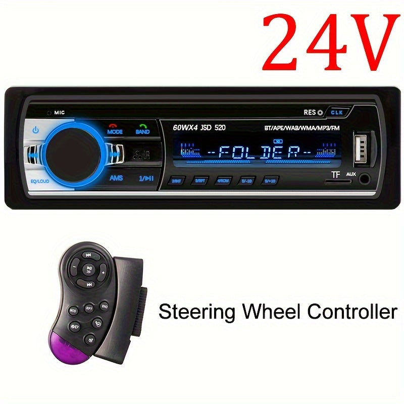 Universal Car Radio MP3 Player Wireless FM USB Aux 4 Inch Color Display Voice Navigation