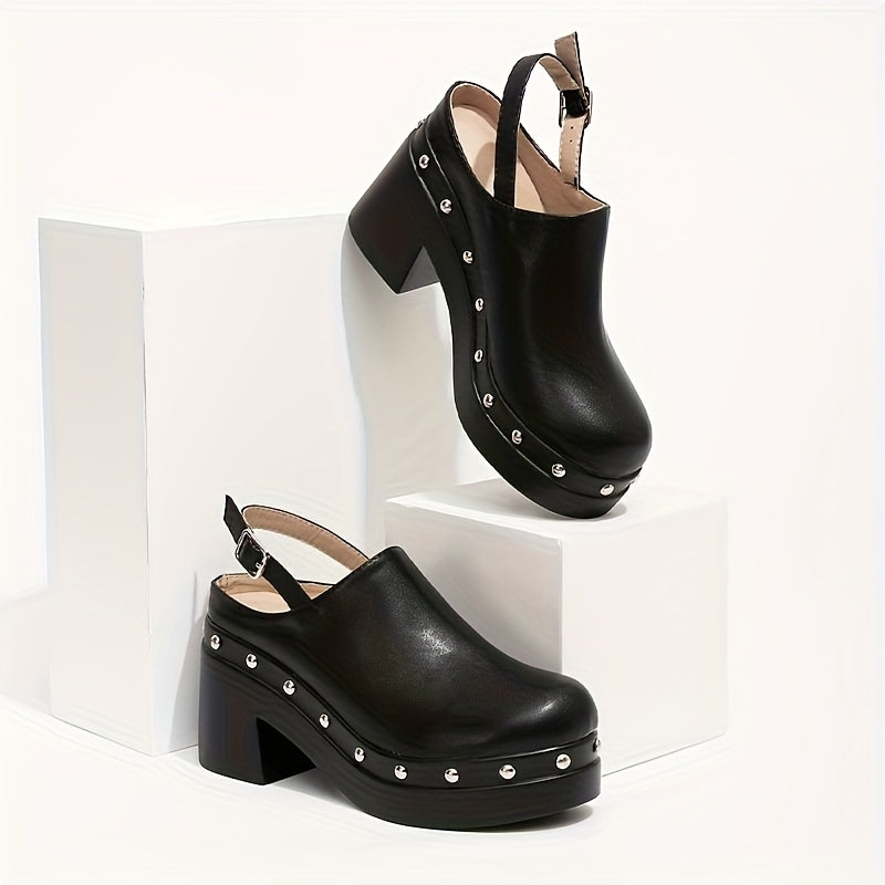 Women's Thick Bottom Closed Shoes for Party and Leisure