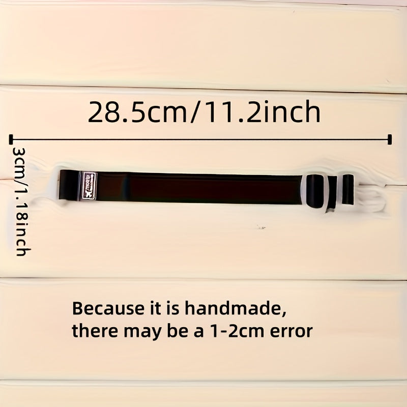 Correa de equipaje de nylon unisex ajustable con hebilla para maleta de viaje