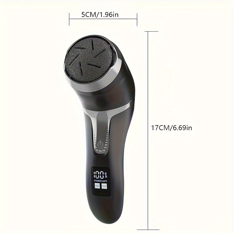 Dispositivo eléctrico para eliminar callos, cuidado de pies con pantalla LCD y aspiradora