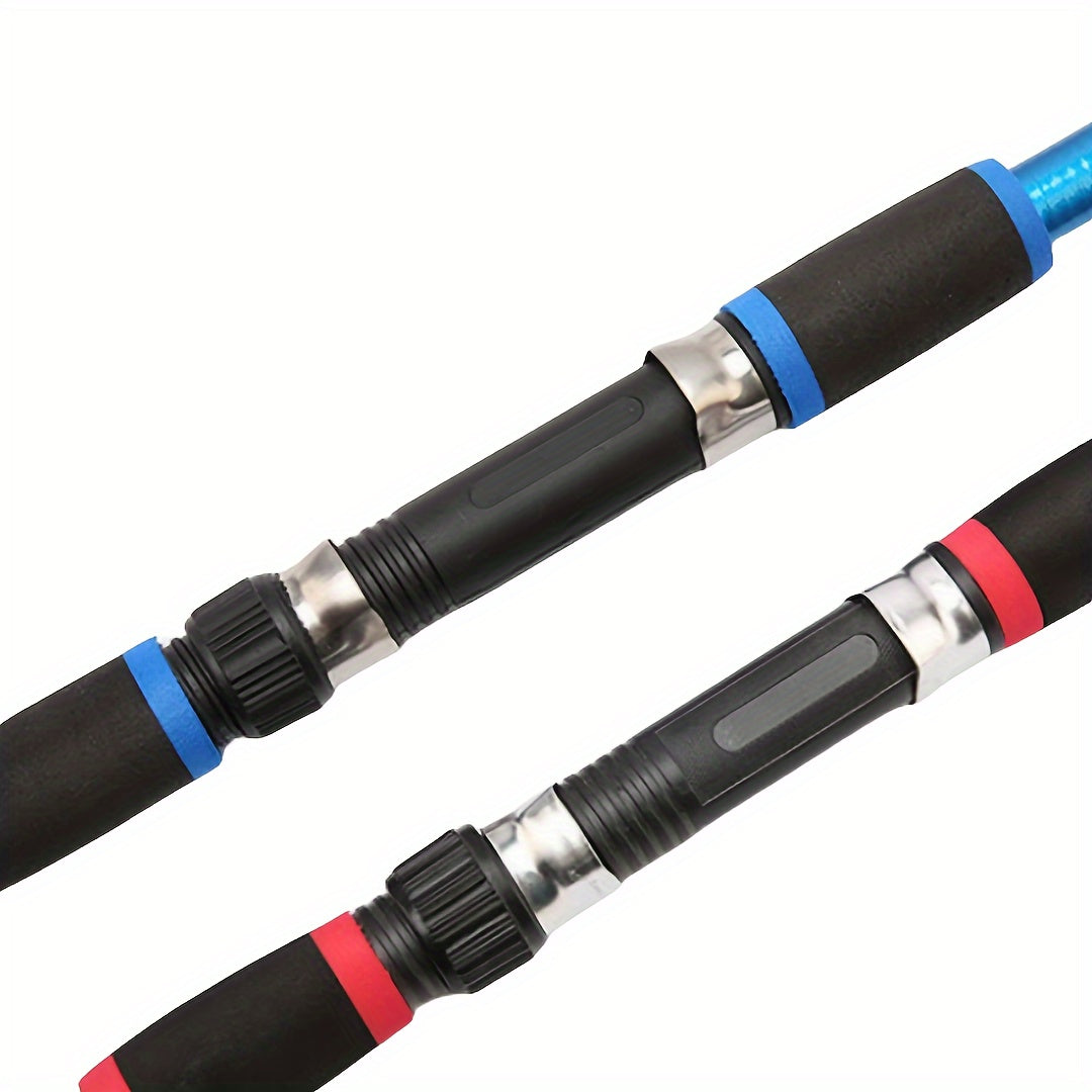 Комплект удочки «всё в одном» с телескопической удочкой, катушкой, крючками для наживки и дорожным набором.