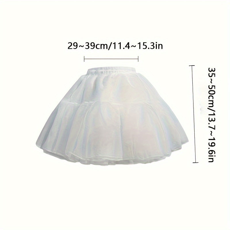 Women’s Soft Tulle Petticoat Skirt with 4 Layers and Boneless Design