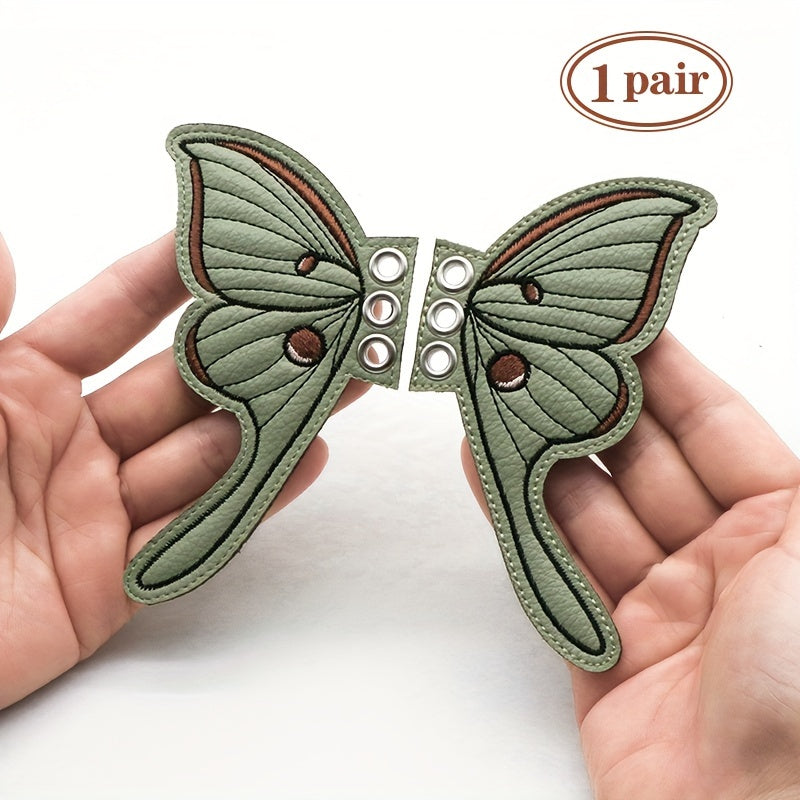 Light Green Butterfly Wing Shoe Charms for Sneakers and Boots