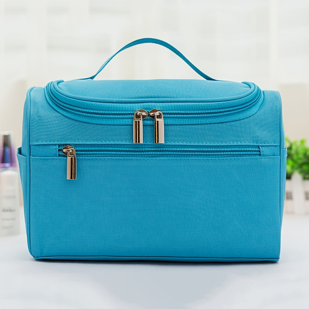 Waterproof Travel Toiletry Bag for Men and Women Durable Oxford Fabric Zipper Organizer