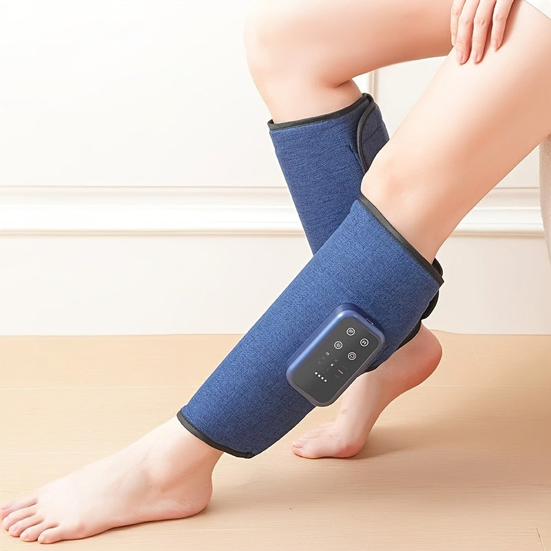 Isitish va havo bosimi bilan ishlaydigan simsiz elektr oyoq massajeri, tizzani bo'shashtirish uchun