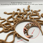 Medusa Snake Headpiece Plastic Costume Accessory for Halloween and Christmas Parties