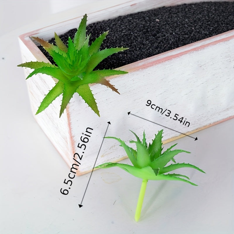 8-упаковка искусственных суккулентов для домашнего и кухонного декора, не требуется питание или контейнер.