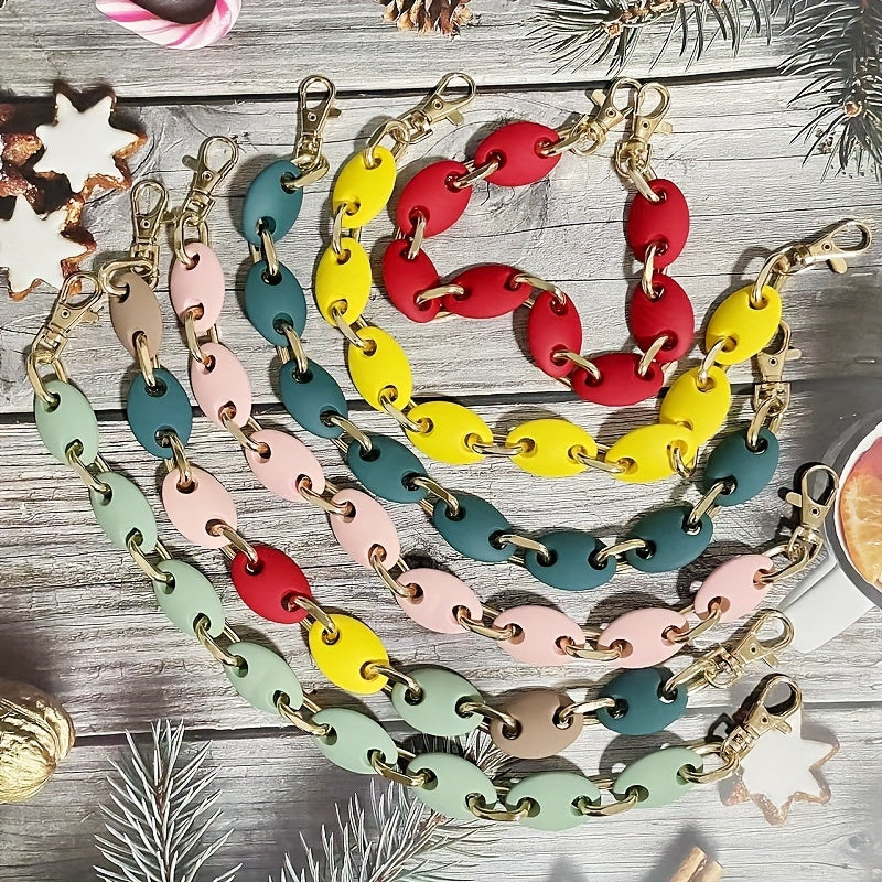Acrylic Chain Strap for Handbags and Crossbody Bags Candy Colors Boho Chic