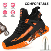 Women's Steel Toe Work Shoes Anti-Smash Anti-Piercing Lightweight Safety Shoes For Work