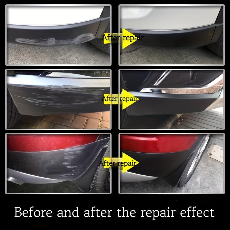 Pasta de restauración de plástico para automóviles para reparación de arañazos, acabado brillante negro, fácil de aplicar