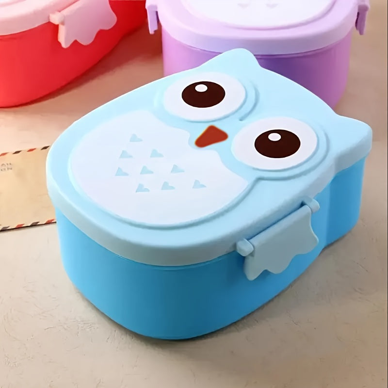 Owl-Shaped Lunch Box BPA-Free Microwave Safe Kids Adults School Work Outdoor
