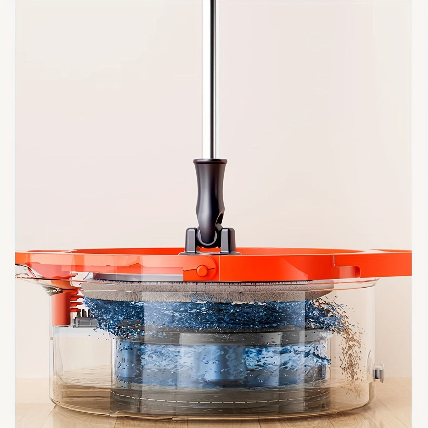 Microfiber Spin Mop va kova to'plami yog'och, plitka, laminatni tozalash uchun