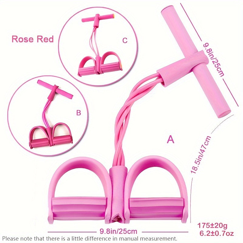 Домашний тренажер для педалирования для похудения талии, устройство с пеной для натяжения, уличное фитнес-оборудование, фиолетовое