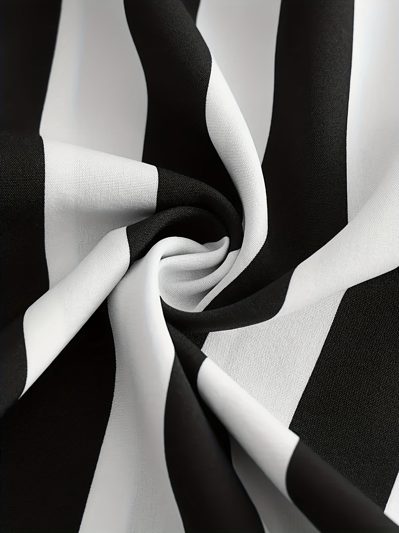 Women's Black White Striped Lightweight Casual Shorts for Summer