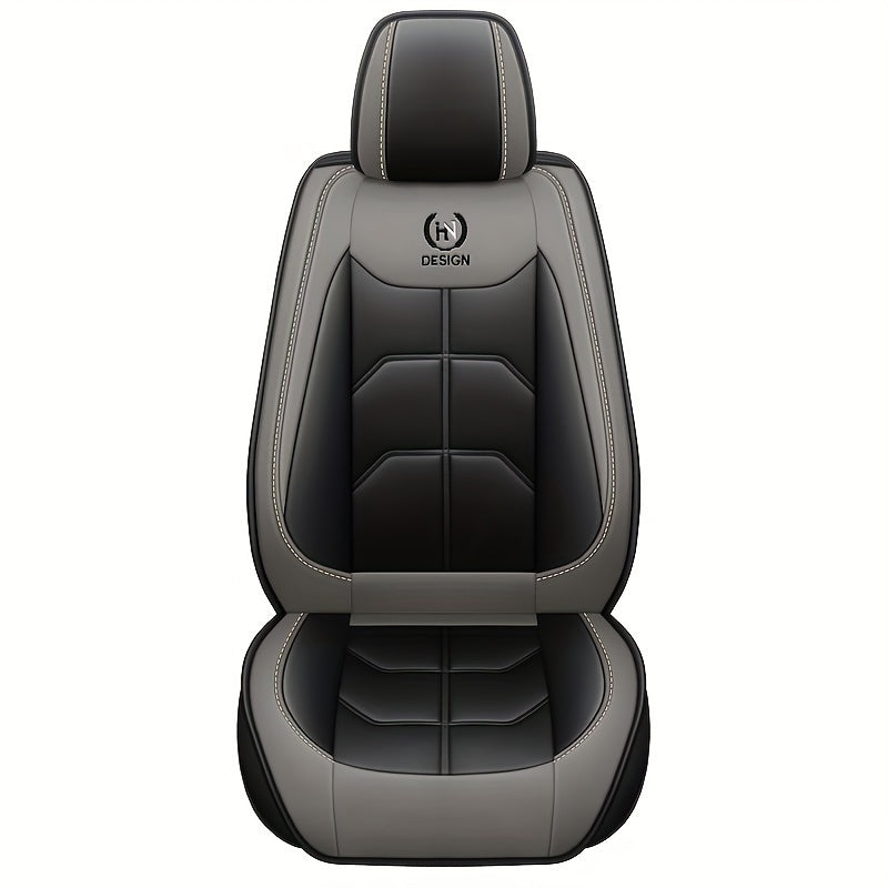 Universal Faux Leather Car Seat Cover for Front Seats, Hand Washable