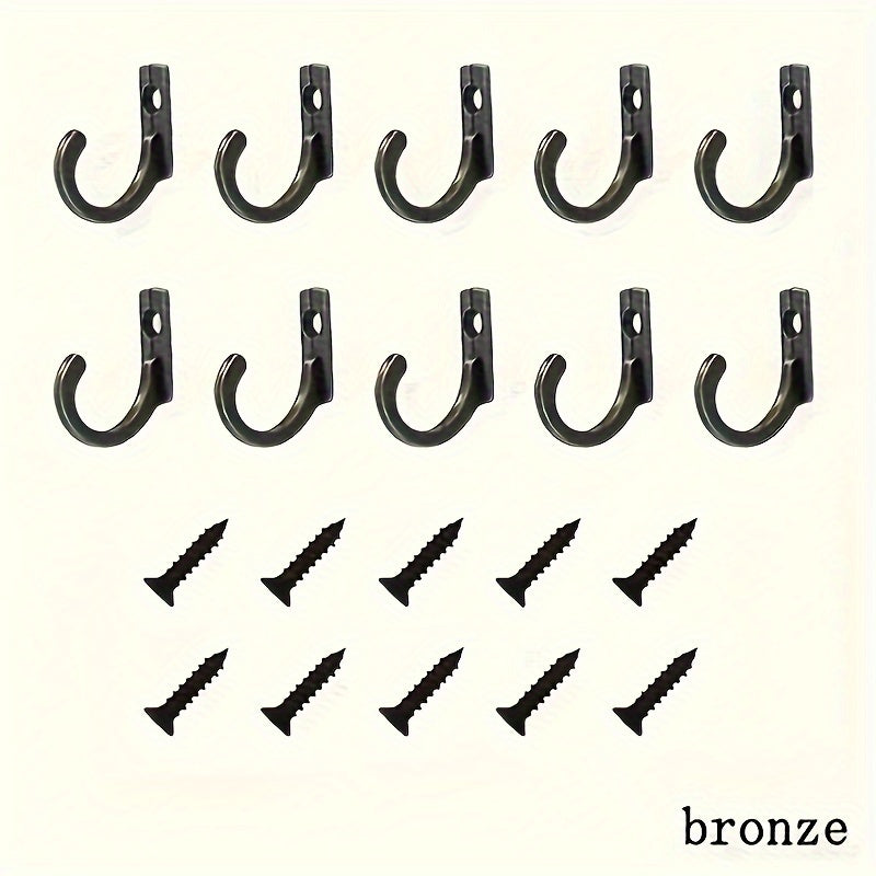 Juego de 10 ganchos decorativos para pared para dormitorio, baño y más, fáciles de instalar