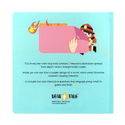 Children's Felt Petal Book for Fine Motor Skills Development Vehicle Theme Hardcover English 3 Years Old