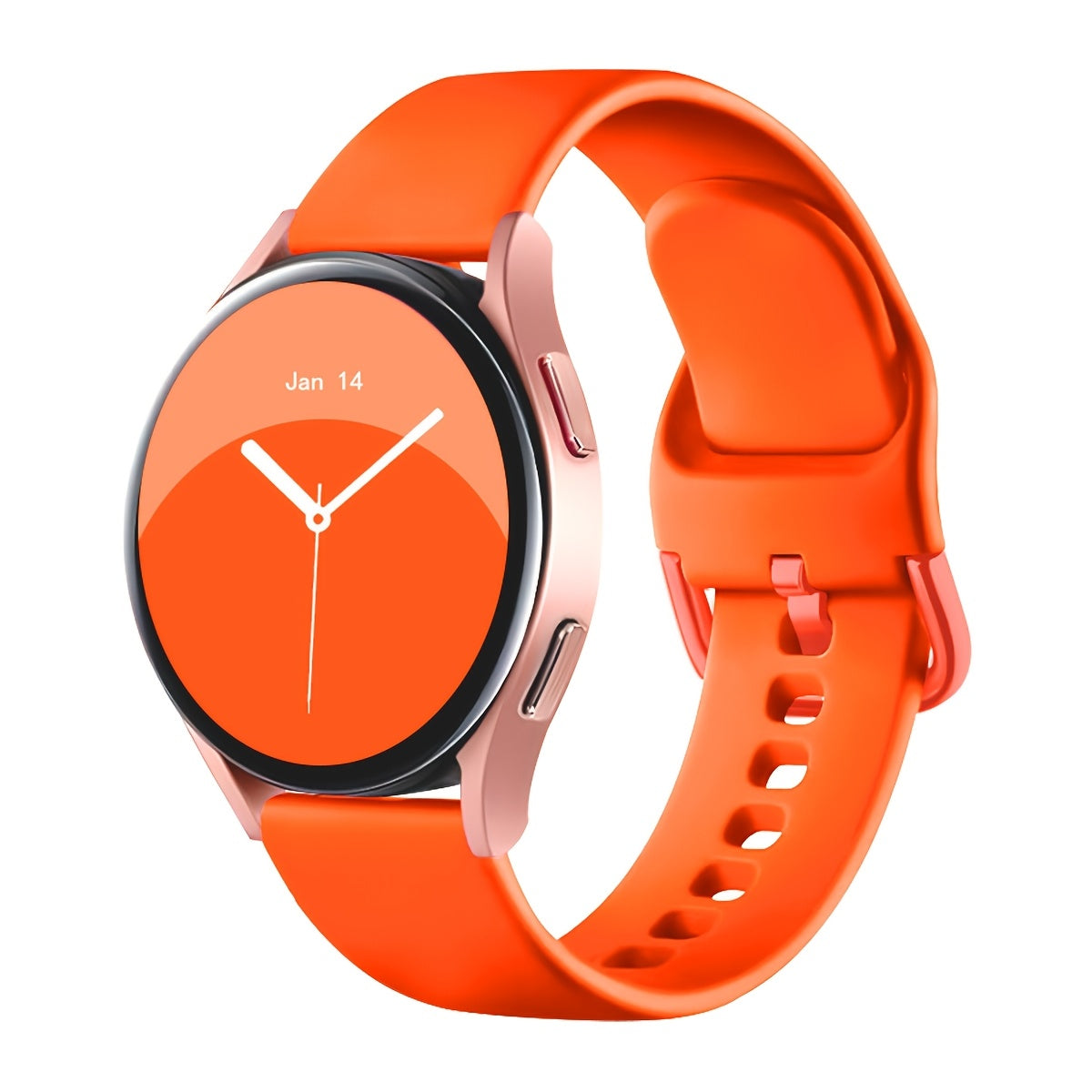 Klassik bir rangli silikon soat to'plami, turli Samsung Galaxy Watch modellari, jumladan Active 2, Watch 5 Pro va Watch 6 Classic bilan mos keladigan qora kamar bilan. 20mm yumshoqni o'z ichiga oladi.