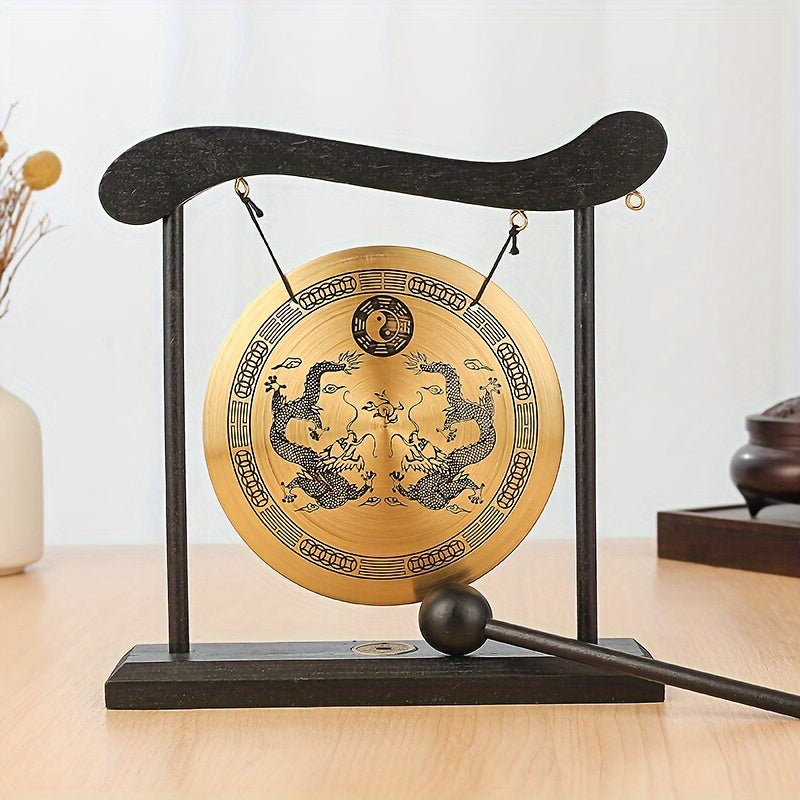 Медитативный гонг из меди для йоги и релаксации, домашний декор, желтый, 1 шт.