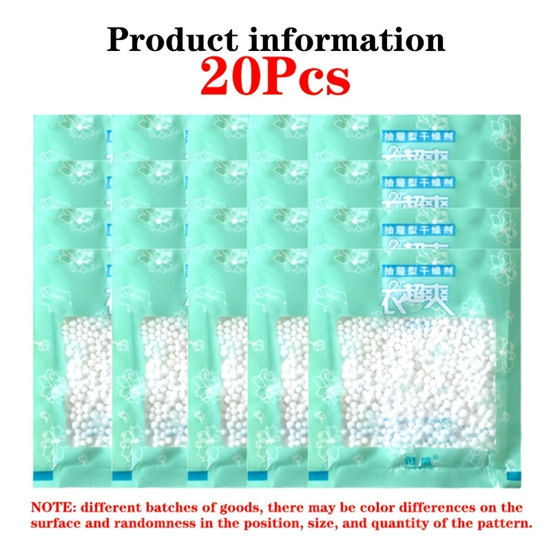 Мешки-абсорбенты влаги 6, 10, 20 штук для ящиков, шкафов, гардеробов, хранения