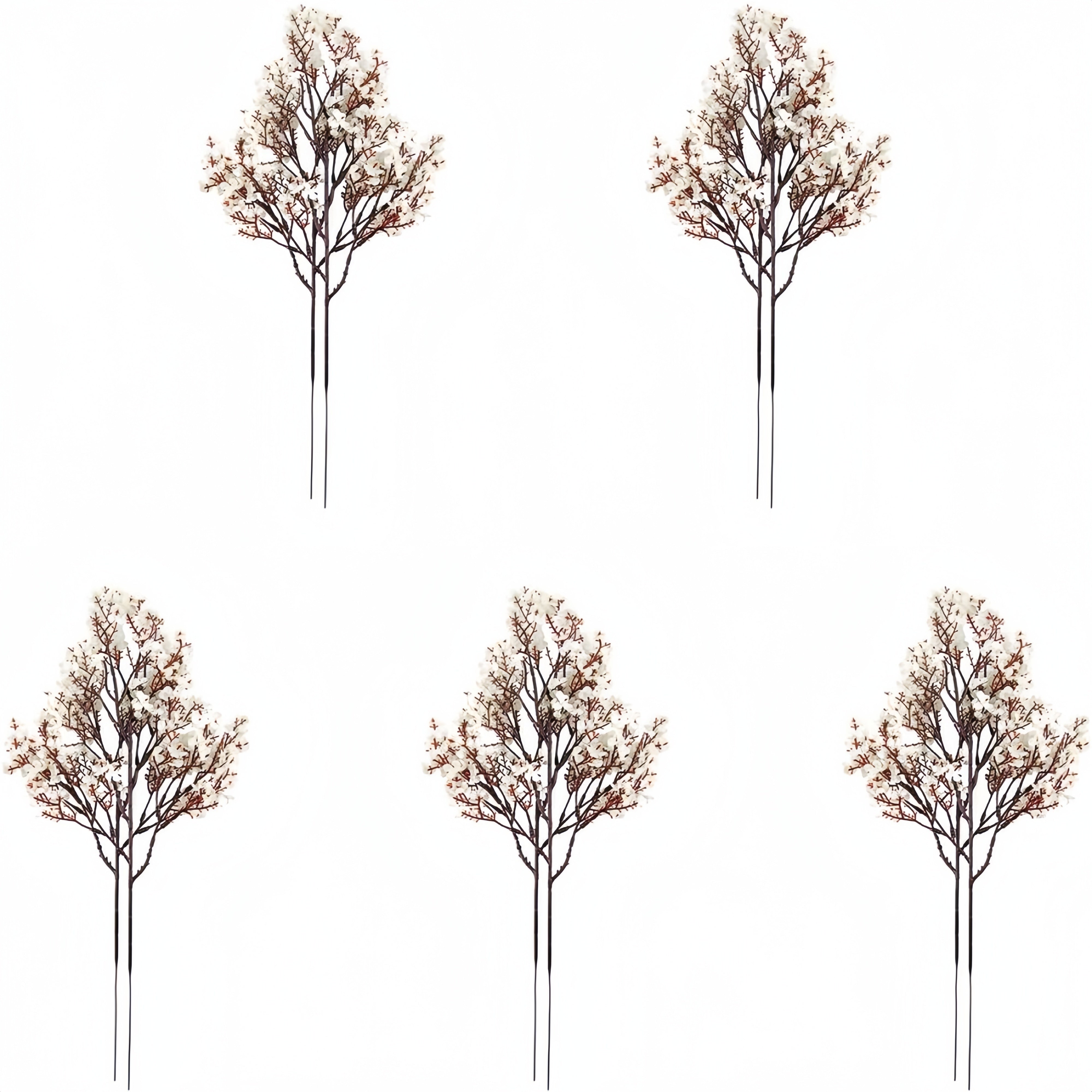 Nikohlar, uy bezaklari va partiyalar uchun 10 ta shoxli sun'iy chaqaloq nafasidan buket