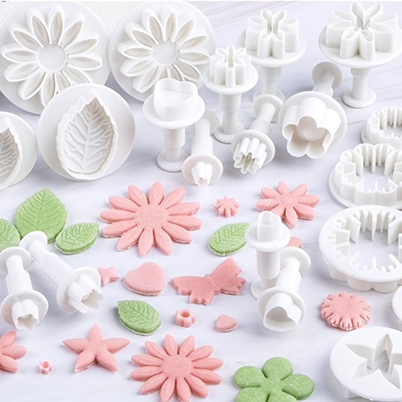 Set of 33 Cartoon Baking Tools Fondant Cake Molds Cookie Decoration Steamed Buns