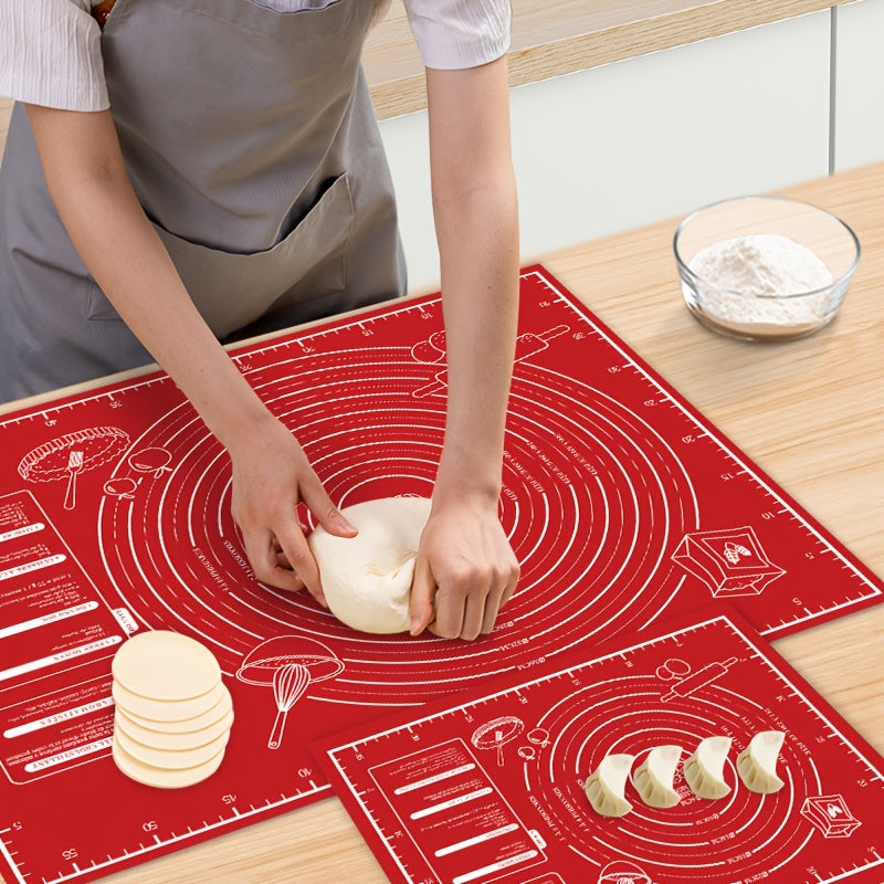 Variety Pack Non-Stick EVA Baking Mats for Dough Rolling and Pastry Baking