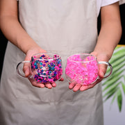 Taza de café de vidrio de doble pared de 5oz, aislada para bebidas calientes y frías, apta para lavavajillas