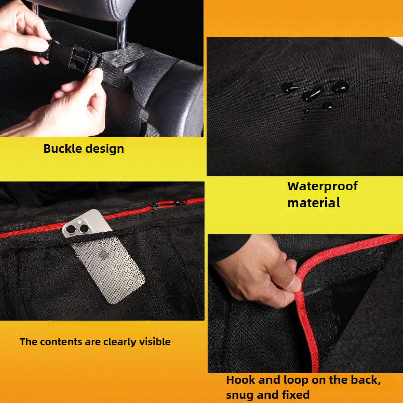 Универсальный органайзер для багажника автомобиля Oxford с сетчатыми карманами и держателями для стаканов