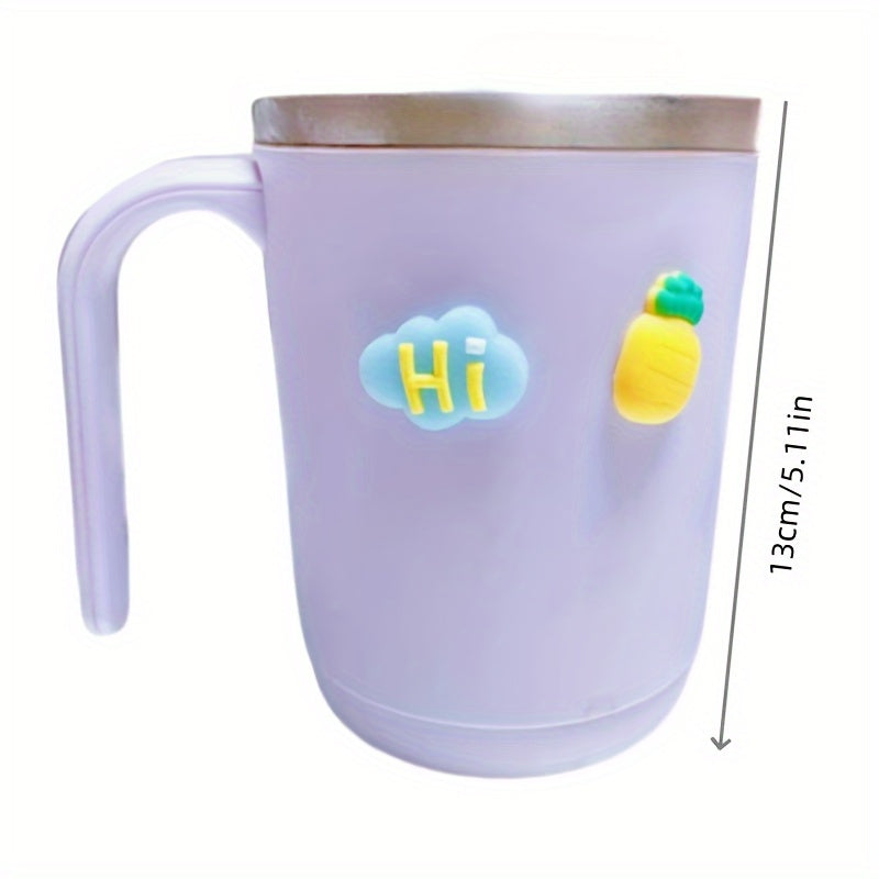 4Pcs Cartoon 3D Water Cup Stickers Resin Glitter Decor for Insulated Cups Phones