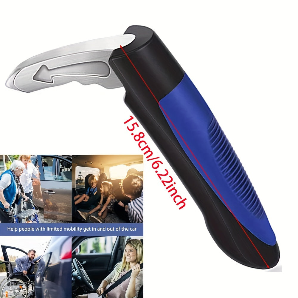 2-in-1 Aluminum Alloy Car Door Handle and Cane Grab Bar Mobility Aid for Elderly