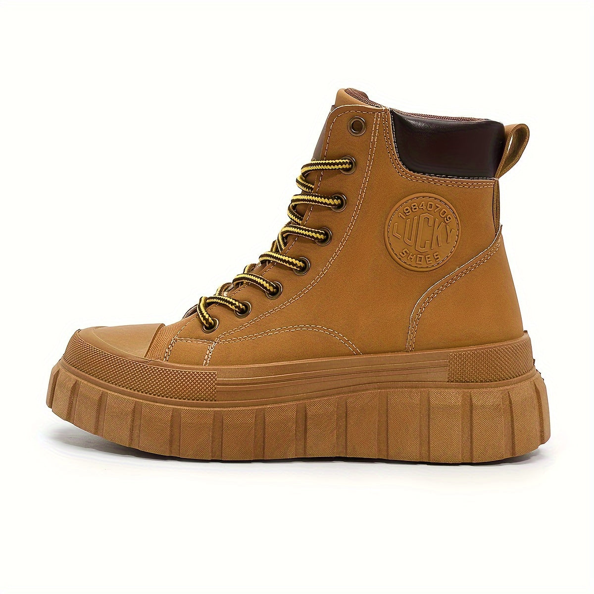 Women Casual High Top Sneakers Outdoor Boots Thick Sole Lace-up