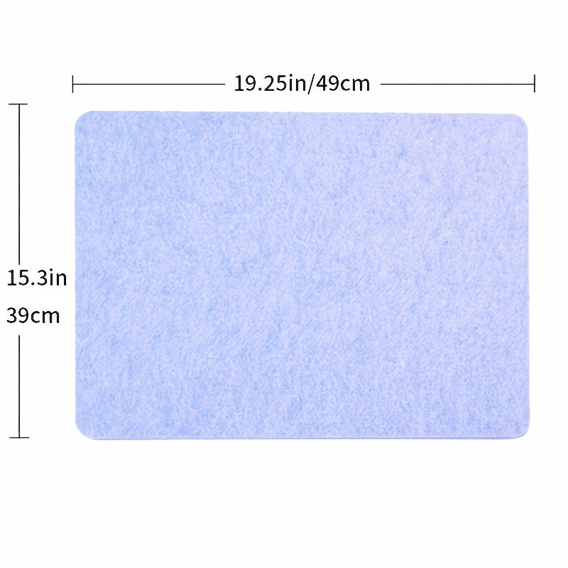 Thick Light Blue Ironing Mat for Quilting Sewing Heat Resistant Portable Pad