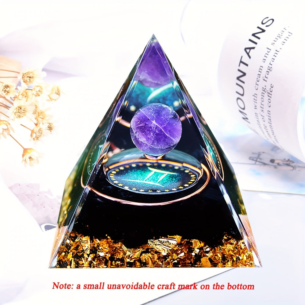 Ручная работа. Пирамида энергии оргон с двенадцатью созвездиями для позитивных вибраций