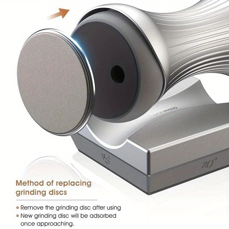 RISAM Rolling Knife Sharpener Kit with Fixed Angle System and Diamond Grinding Stone.