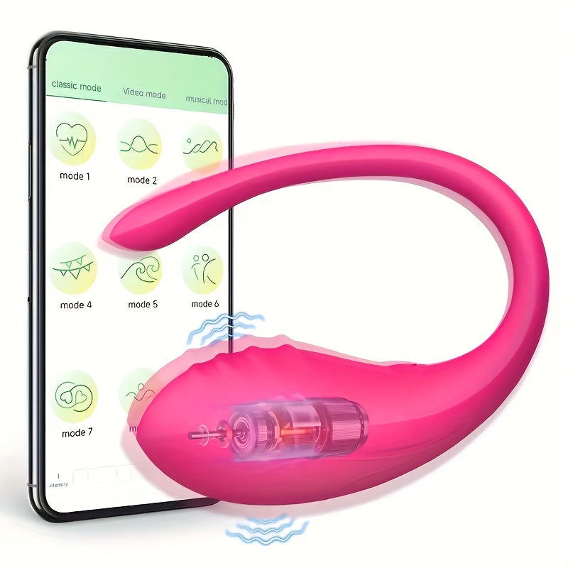 Rechargeable G-Spot Vibration Wand with App Control Silicone Clitoral Anal Stimulator