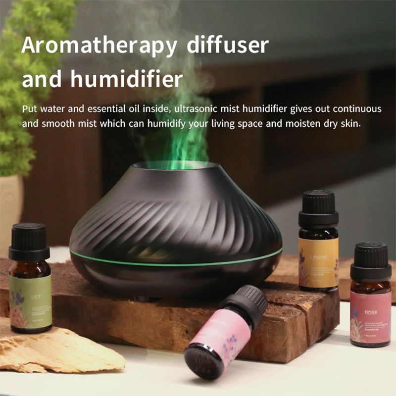 Portable Volcanic Aroma Diffuser with Essential Oil Lamp and Night Light