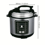 Olla a presión eléctrica 12 en 1 con escape seguro, protectores de calor, apta para lavavajillas