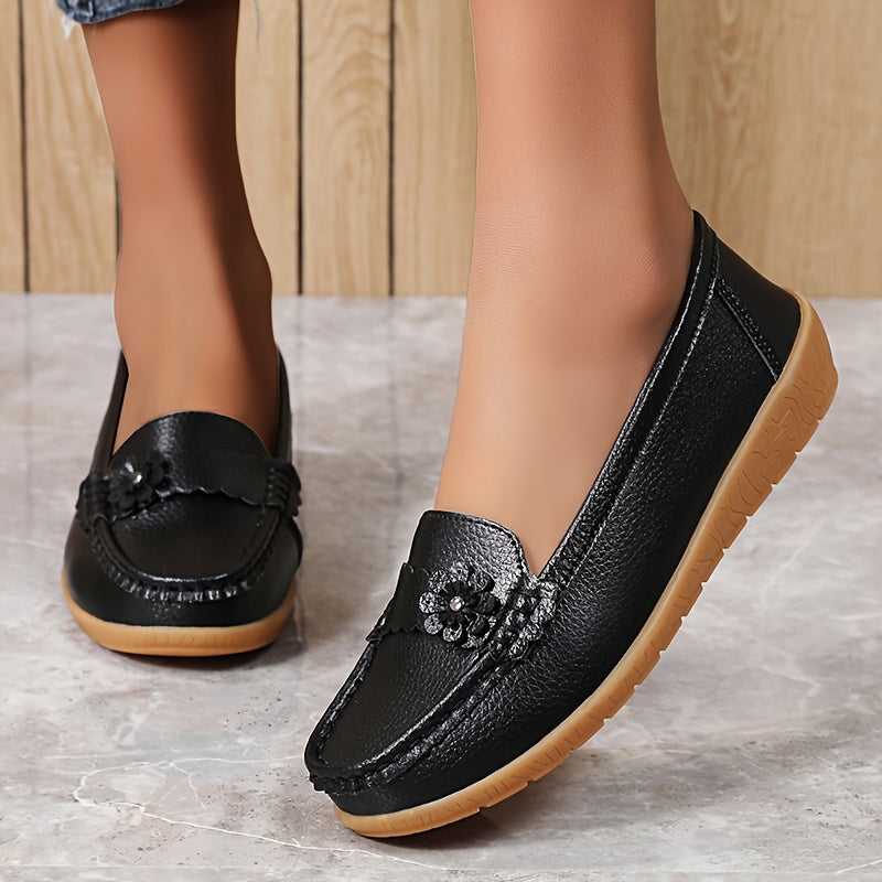 Women's Slip-Resistant Casual Flats Large Size Soft TPR Sole