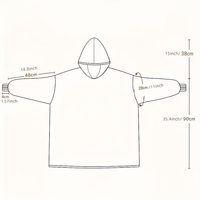 Мягкий и уютный флисовый худи-плед в клетку с большими карманами. Идеально подходит для того, чтобы оставаться в тепле и комфорте, этот стираемый в машине, устойчивый к разрывам худи-плед отлично подходит как для мужчин, так и для женщин.