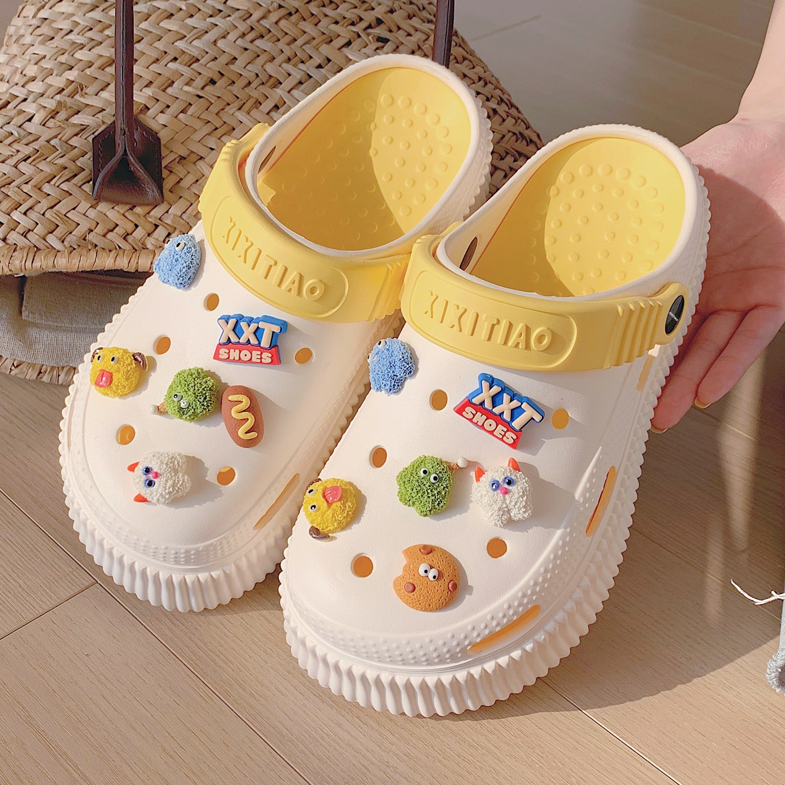 Women's Hollow-Out Slide Sandals EVA Non-Slip Animal Cartoon Summer Spring