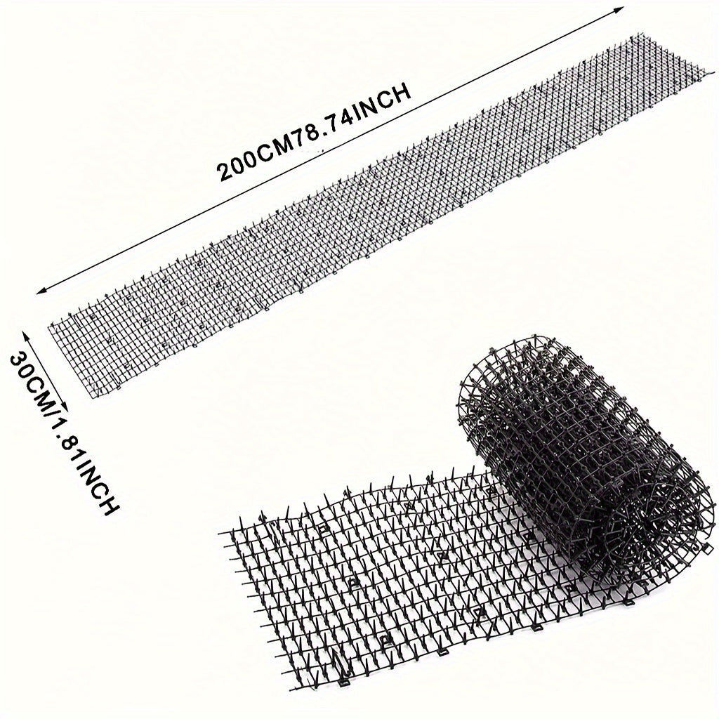 200cm x 30cm Cat Deterrent Pad Anti-Cat Thorn Repellent for Gardens and Balconies