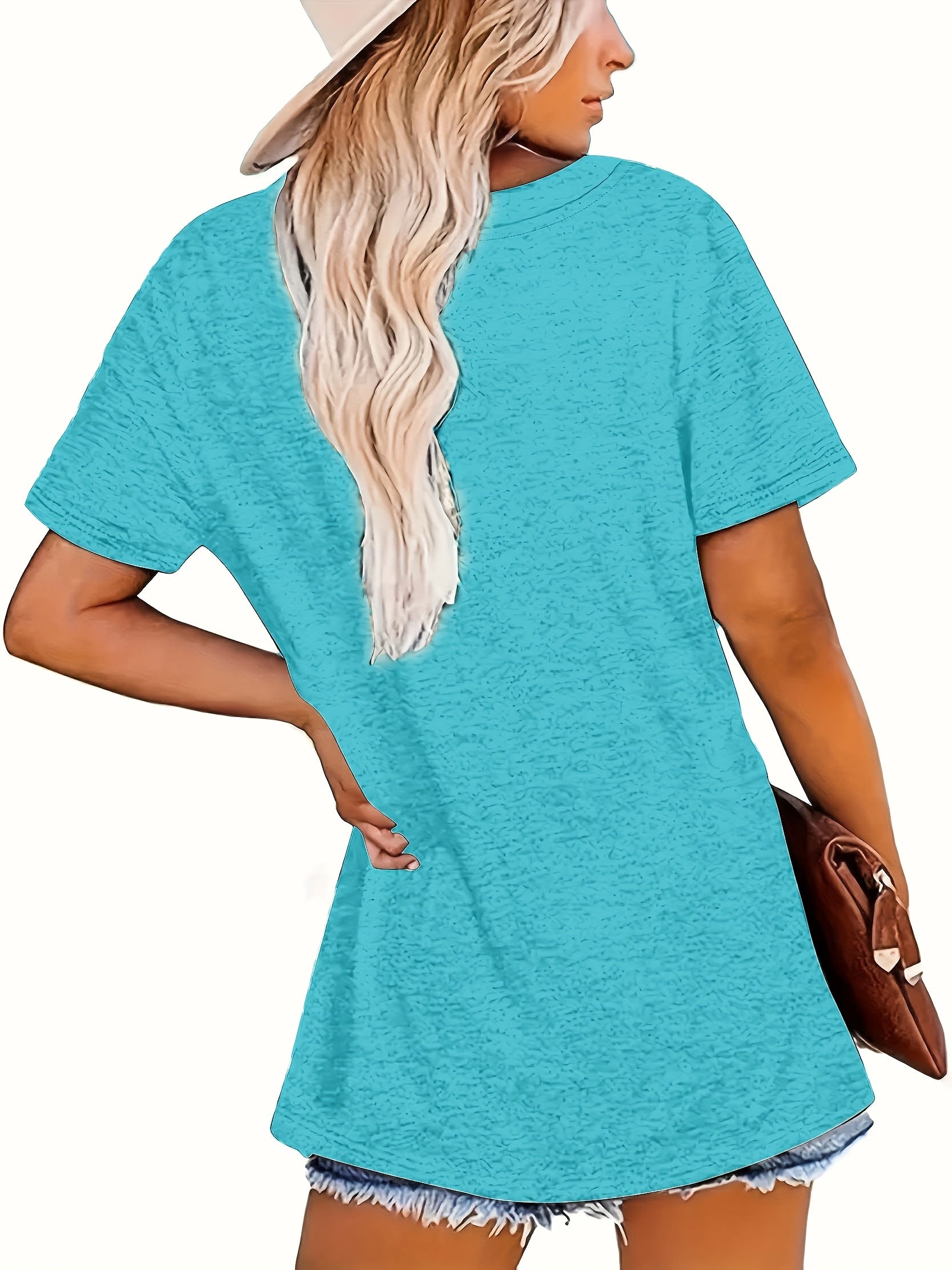 Women's Short Sleeve T-Shirts Soft Rayon-Spandex Summer Gift Pack in Mint Green Lavender Blue