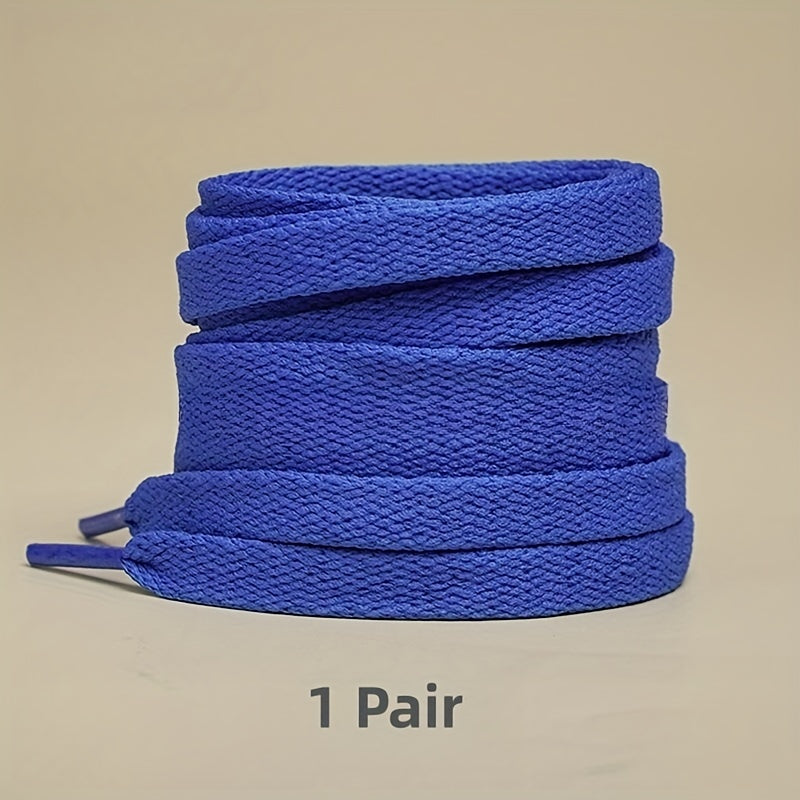 Unisex Canvas Flat Shoelaces Multi Color For Sneakers Sports Accessories