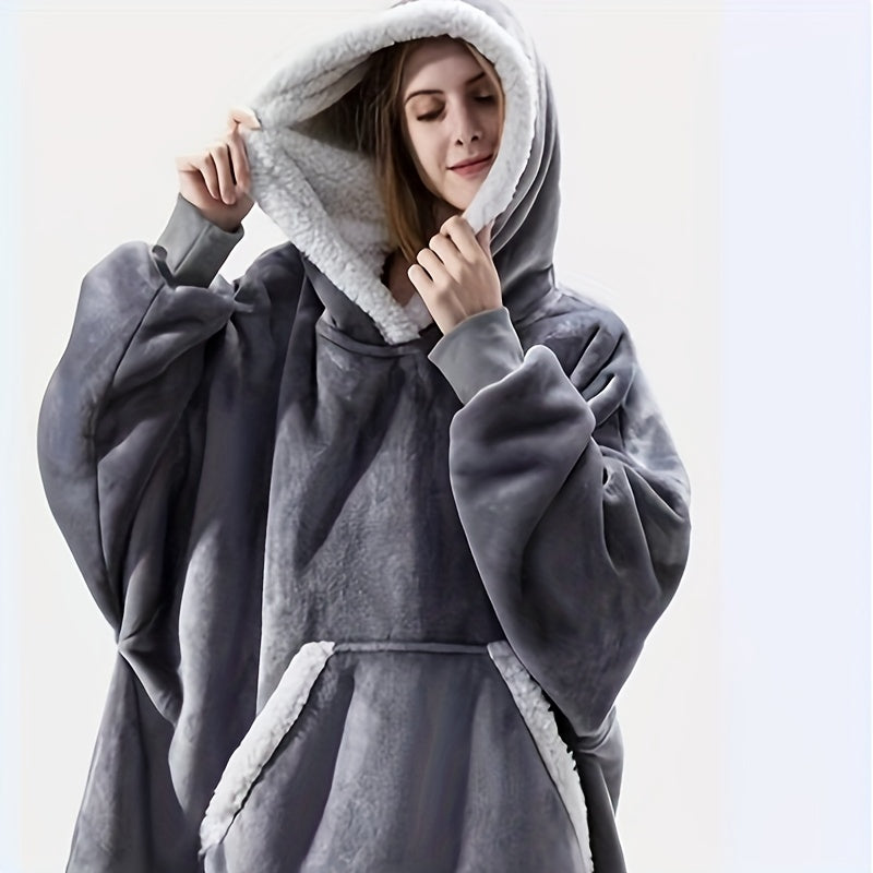 Wearable Blanket for Men and Women Soft Warm Cozy with Large Pocket