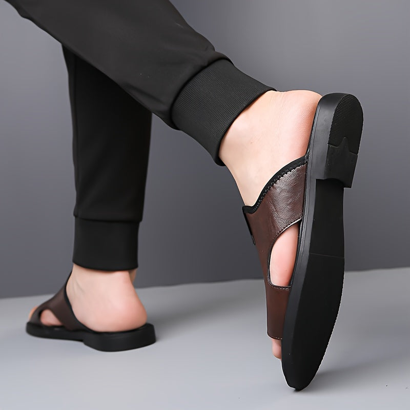 Men's Microfiber Slip-On Sandals Water-Resistant Breathable Lightweight Open Toe for Hiking Outdoor Casual Vacation